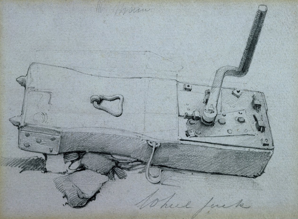 Cric de roue, années 1830 - John Cooke Bourne