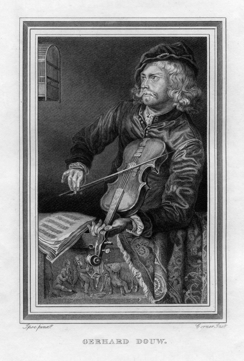 Gerrit Dou 1613-1675, peintre néerlandais, 1816 - John Corner