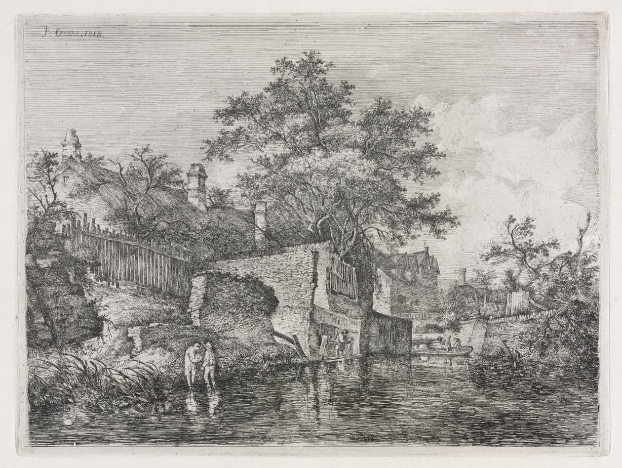 Façade des nouveaux moulins - John Crome