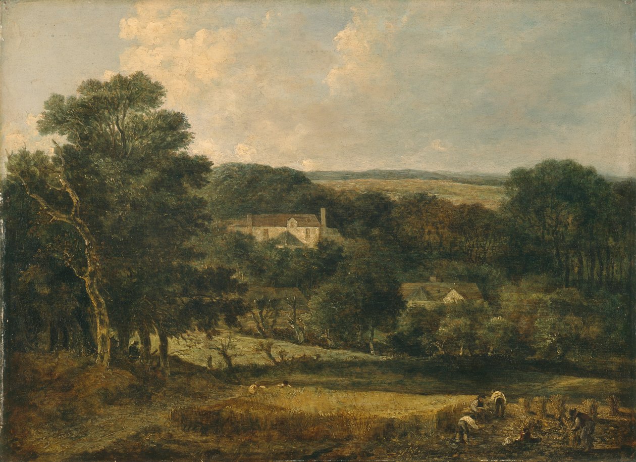 Voir près de Norwich With Harvesters - John Crome