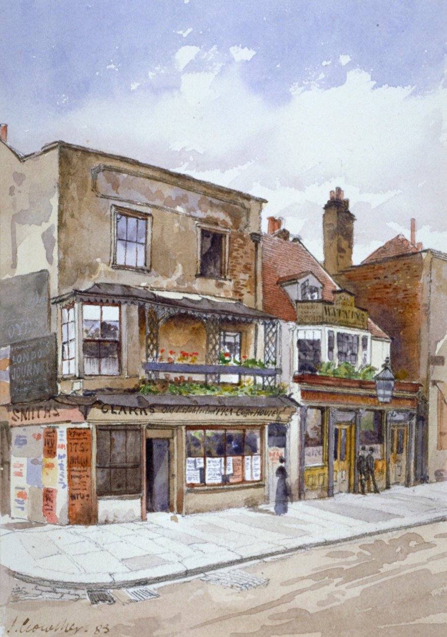 Coin de Cheyne Walk et Lawrence Street, Chelsea, Londres, 1883 - John Crowther
