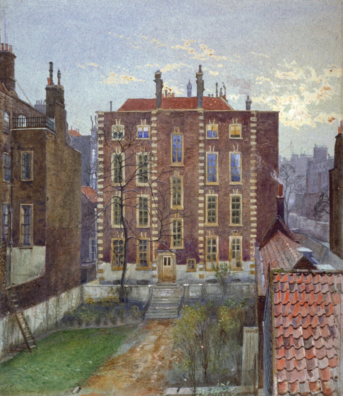 Maison sur Austin Friars Street, City of London, 1881 - John Crowther