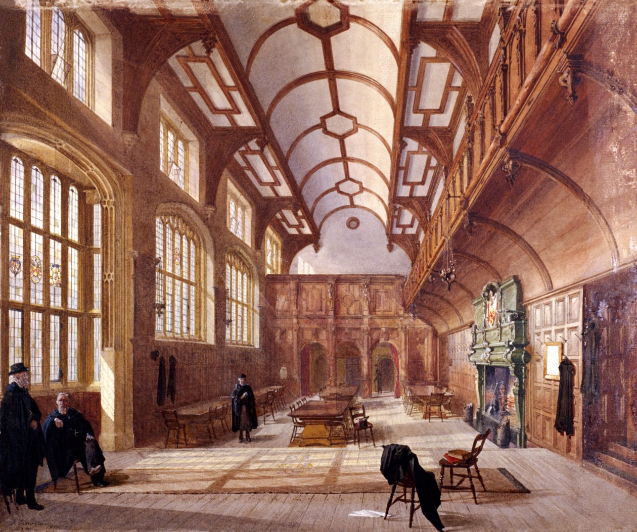 Intérieur de Charterhouse, Londres, 1885 - John Crowther