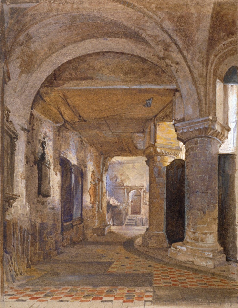 Intérieur du prieuré de St Bartholomew, Smithfield, Londres - John Crowther