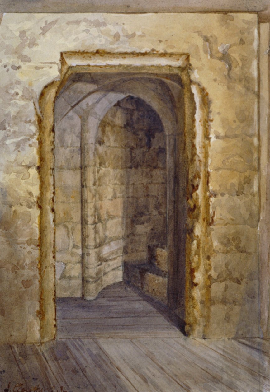 Intérieur de la Tour Sanglante dans la Tour de Londres, 1884 - John Crowther