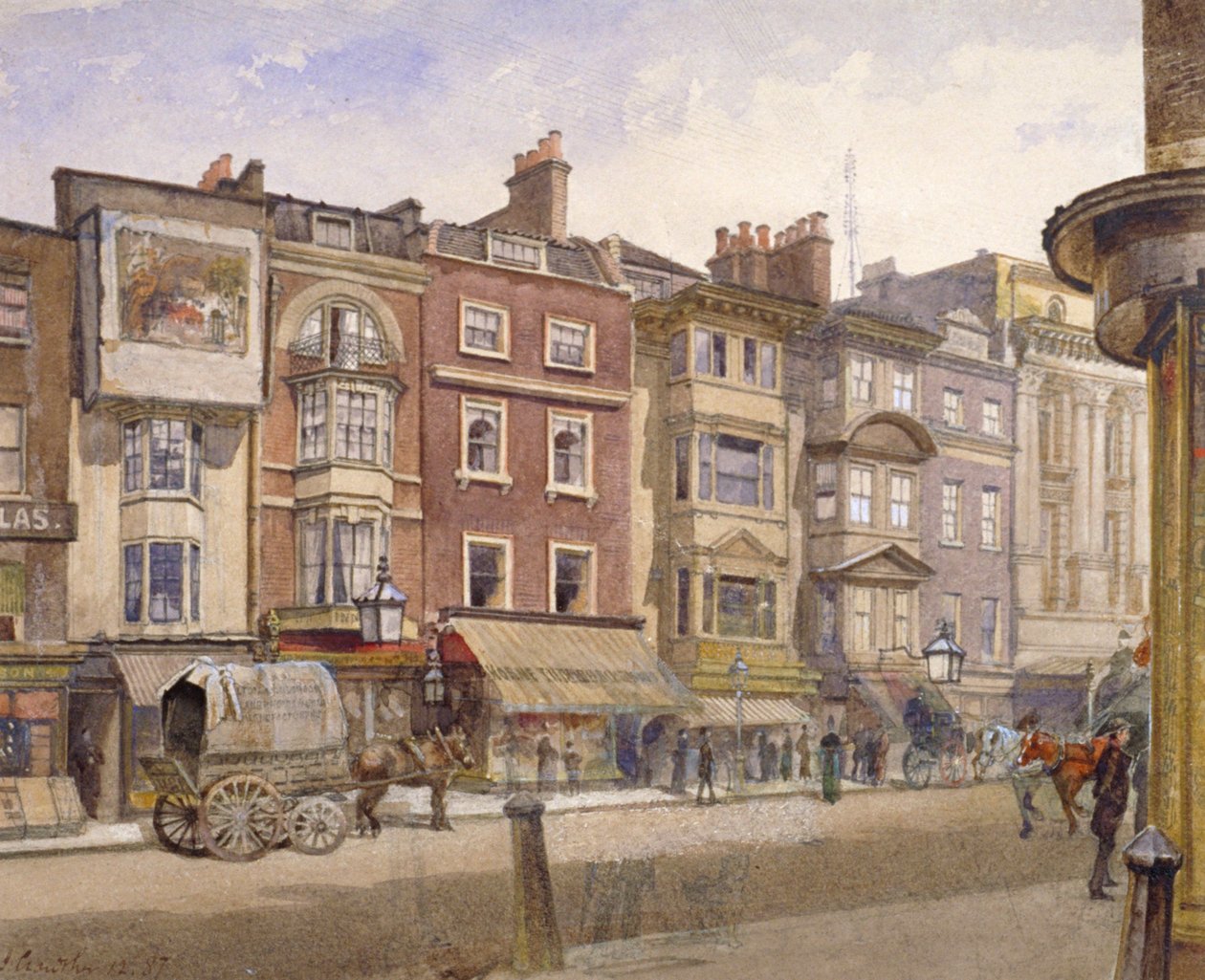 Nos 412-418 Strand, Westminster, Londres, 1887 - John Crowther
