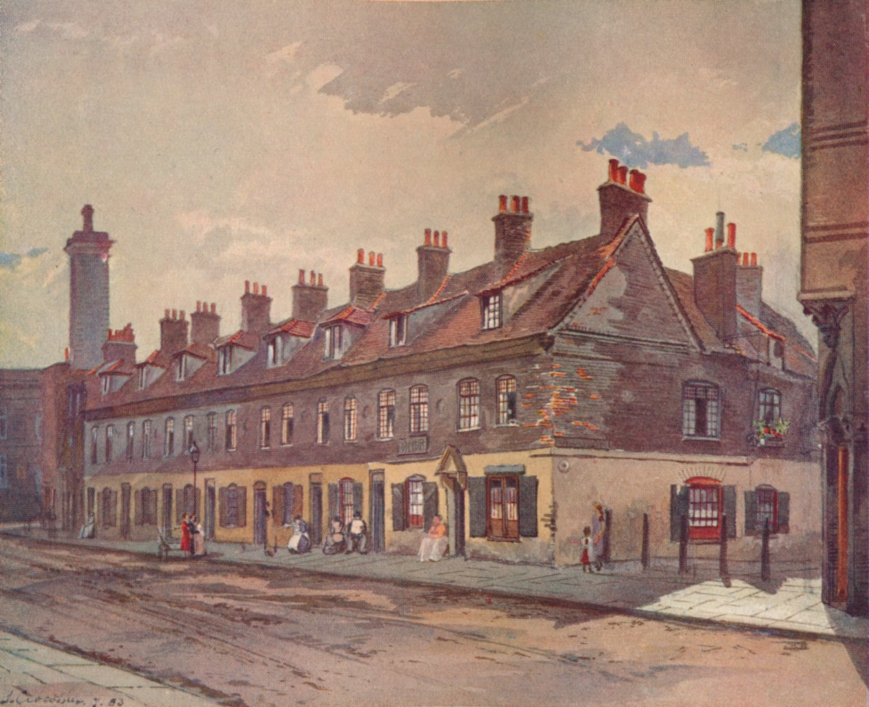 Vieilles maisons de Pye Street, Westminster, Londres - John Crowther