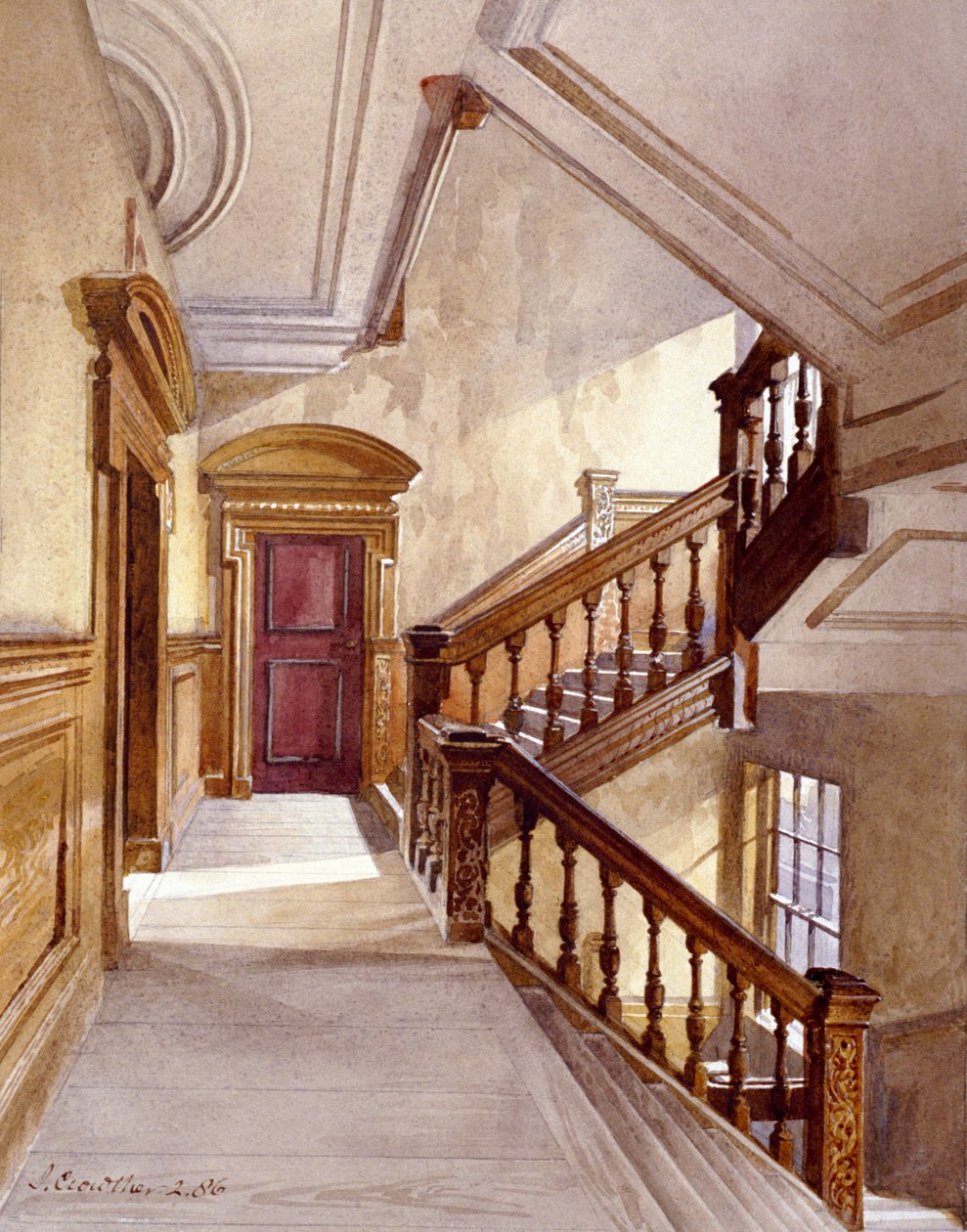 Maison de Sir Christopher Wren, Botolph Lane, Londres, 1886 - John Crowther