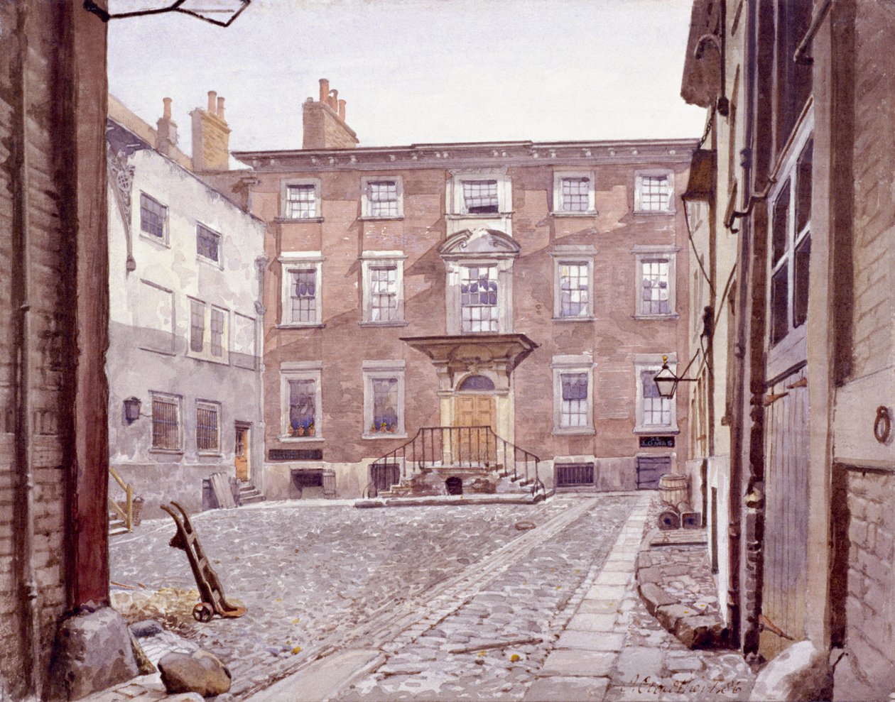 Maison de Sir Christopher Wren, Botolph Lane, Londres, 1886 - John Crowther