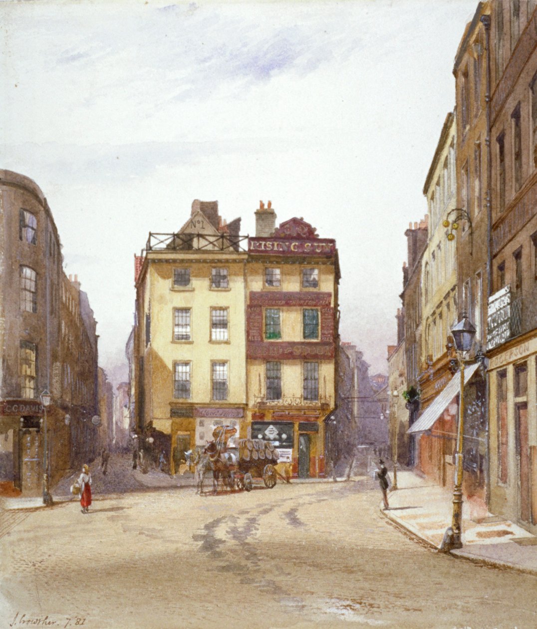 Wych Street et Holywell Street, Westminster, Londres, 1881 - John Crowther
