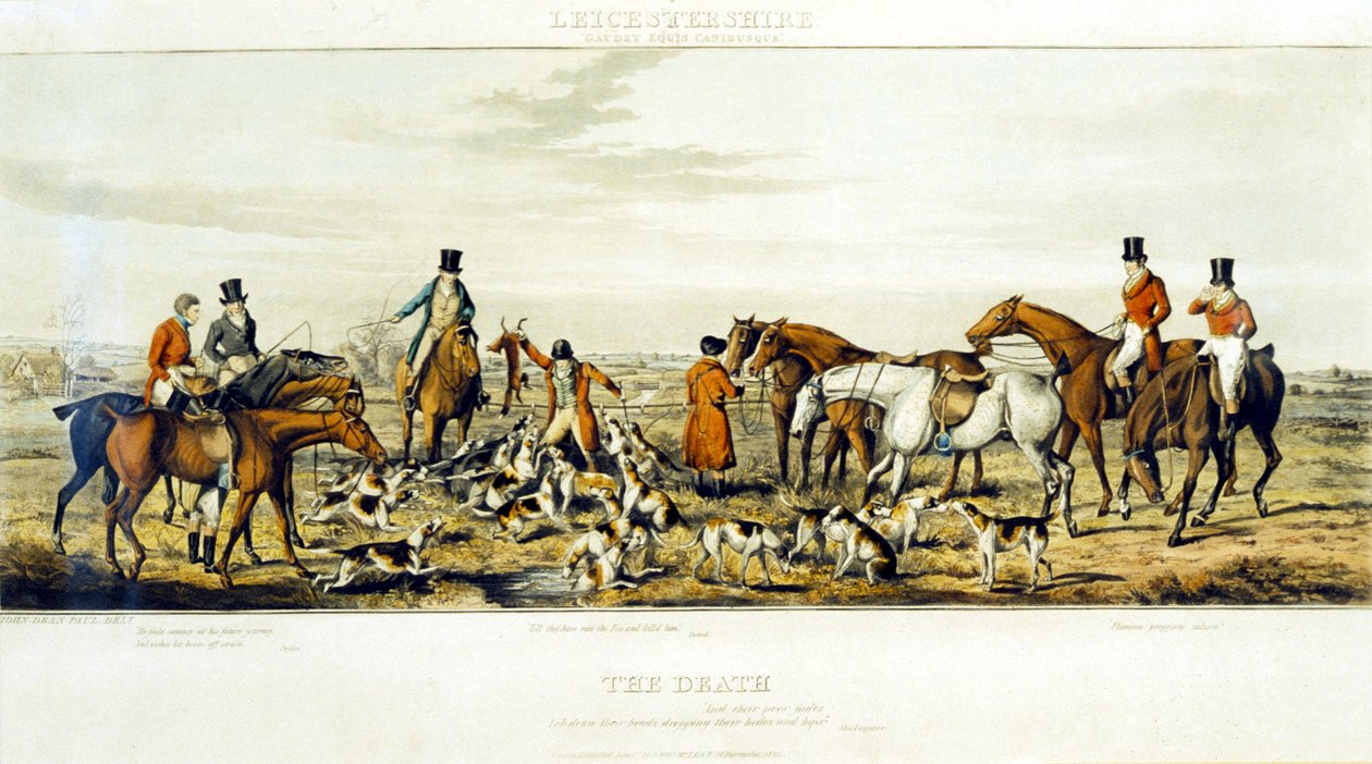 La mort, Les Leicestershires (gravé par Henry Alken) - John Dean (after) Paul