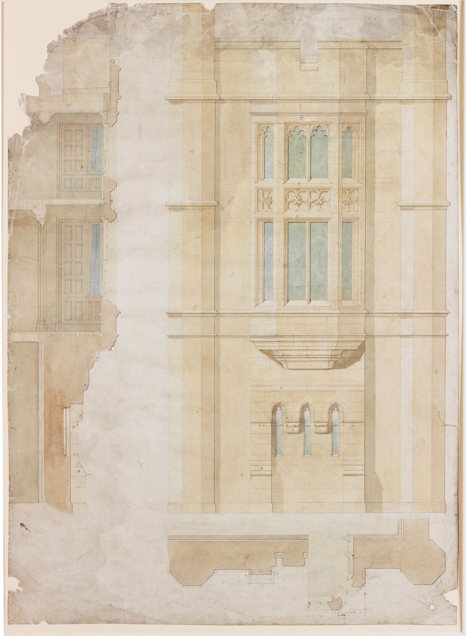 Conception pour fenêtre oriel, Holme Eden - John Dobson