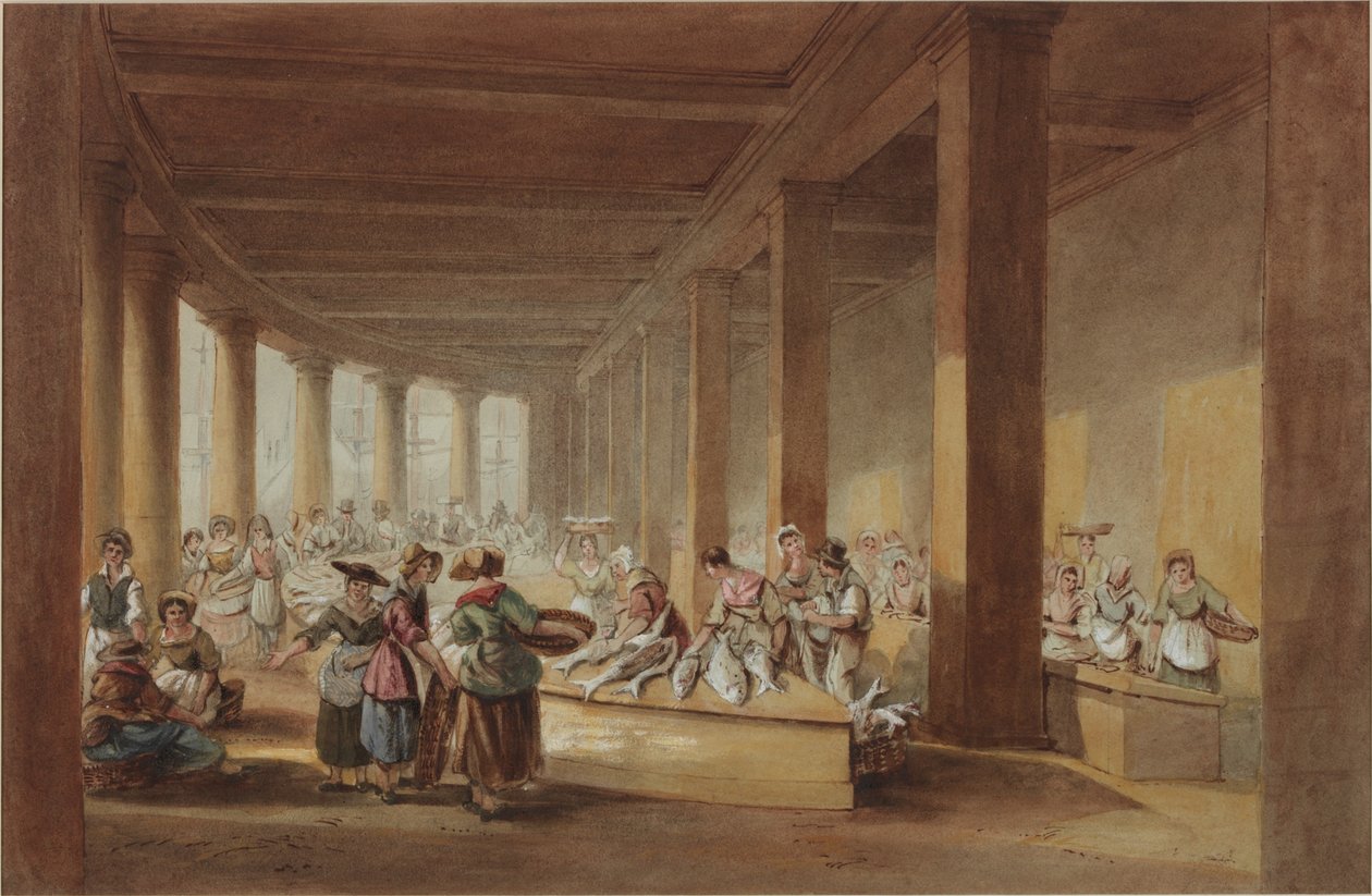 Le vieux marché aux poissons, Sandhill, Newcastle upon Tyne - John Dobson