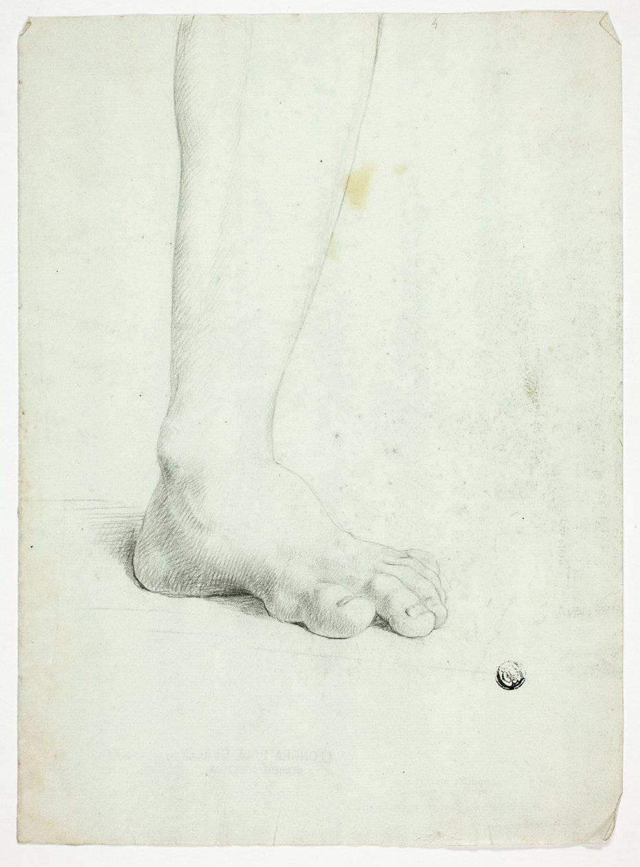 Jambe gauche du personnage debout - John Downman