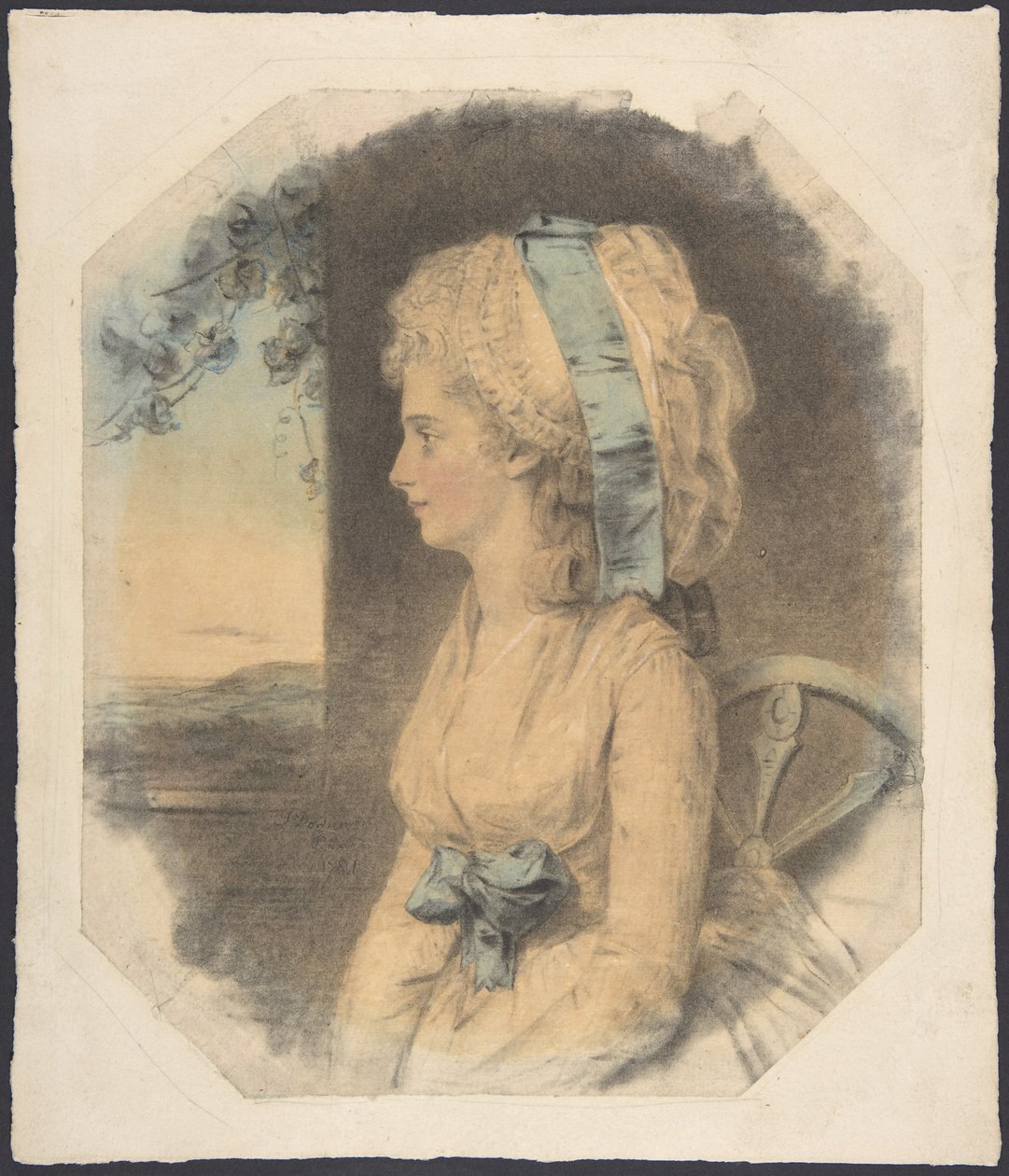 Miss Mary Cruikshank, seule sœur de James Cruikshank - John Downman