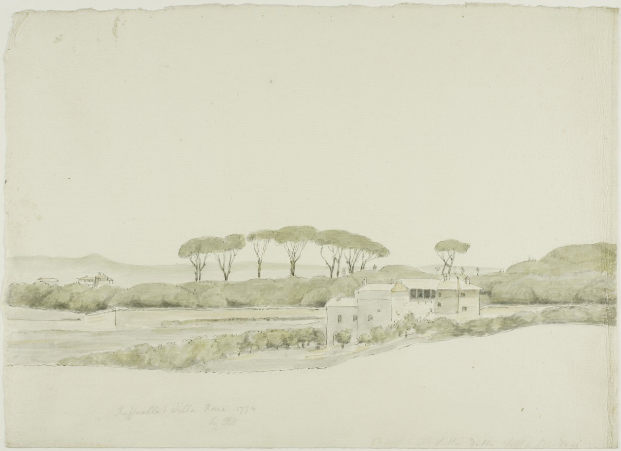 Villa Médicis de Raffaelle, Rome - John Downman