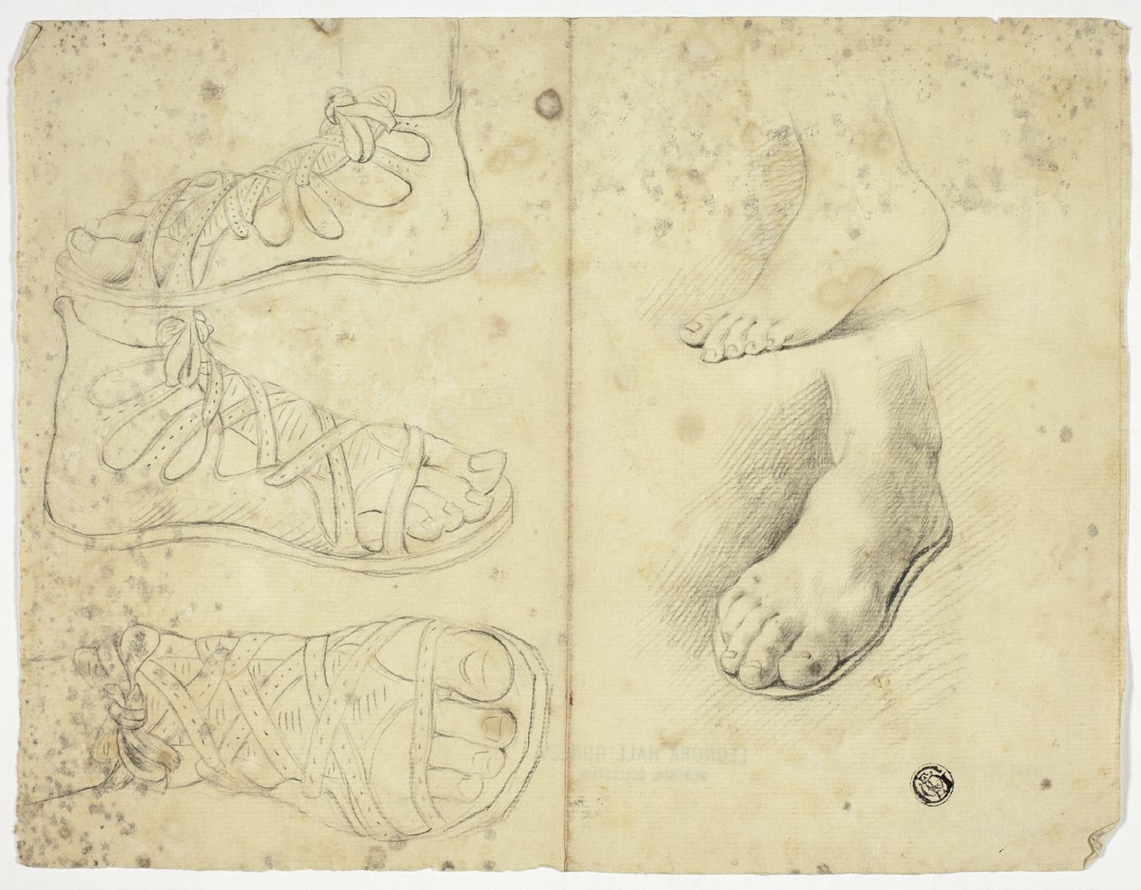 Deux pieds nus et trois pieds sandalés - John Downman