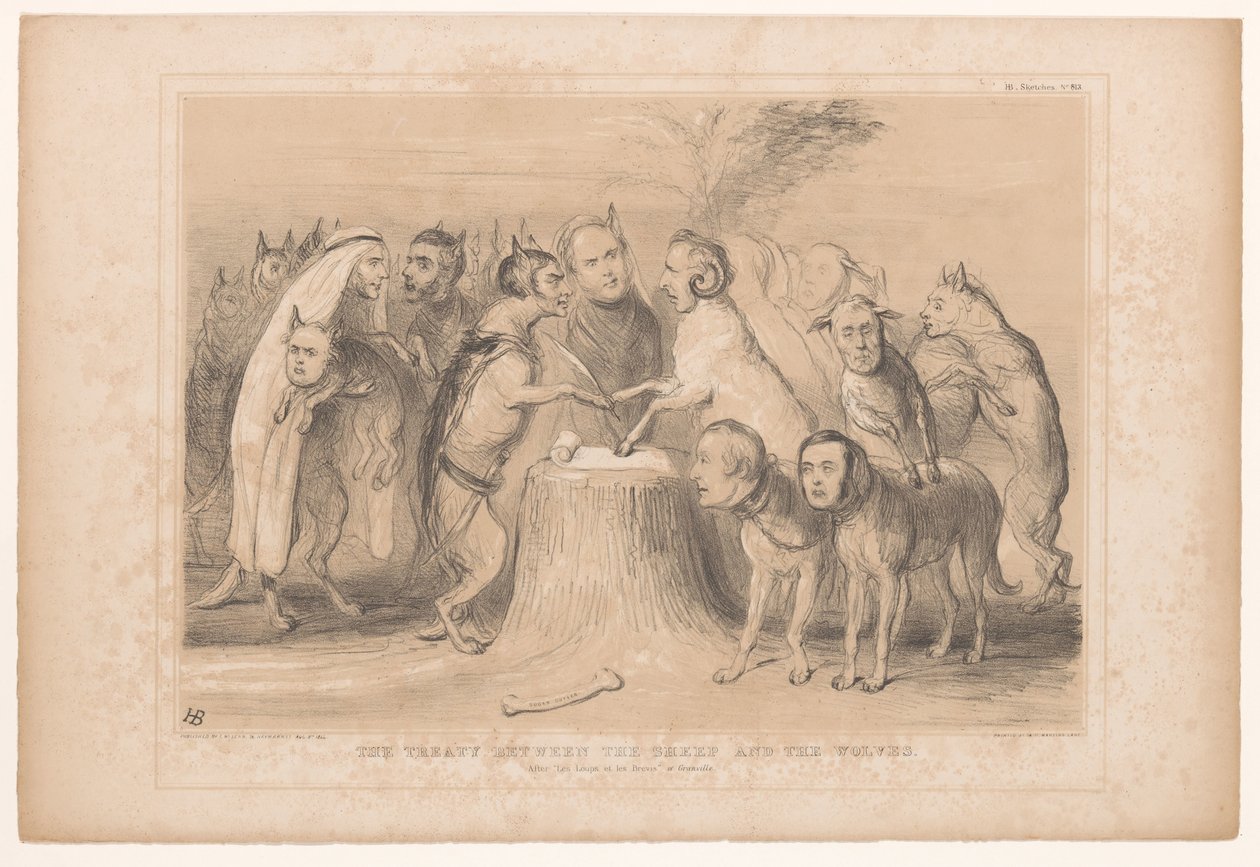 Le pacte entre les loups et les moutons (Les Loups et les Brebis de Granville) - John Doyle