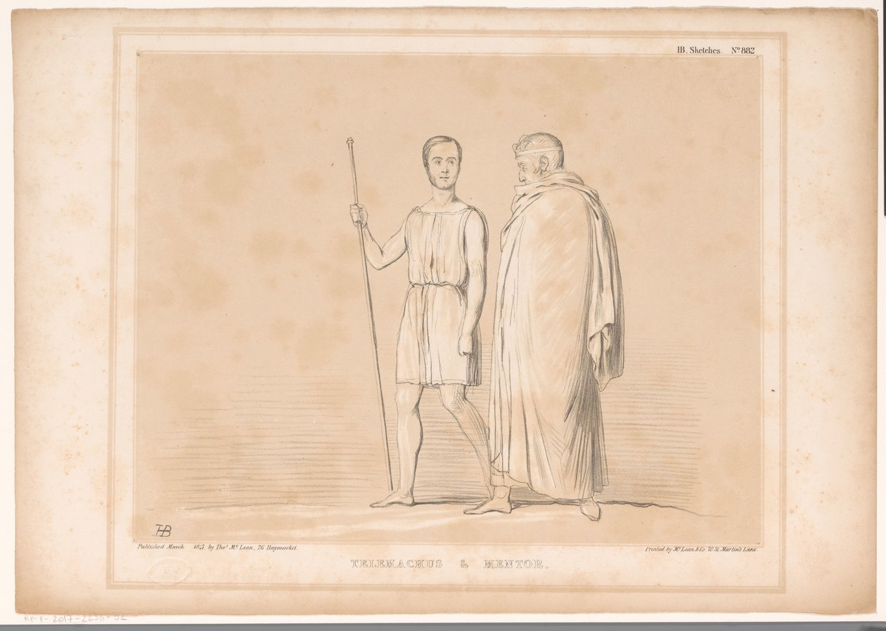 Caricature de Lord Lincoln et Sir Robert Peel - John Doyle