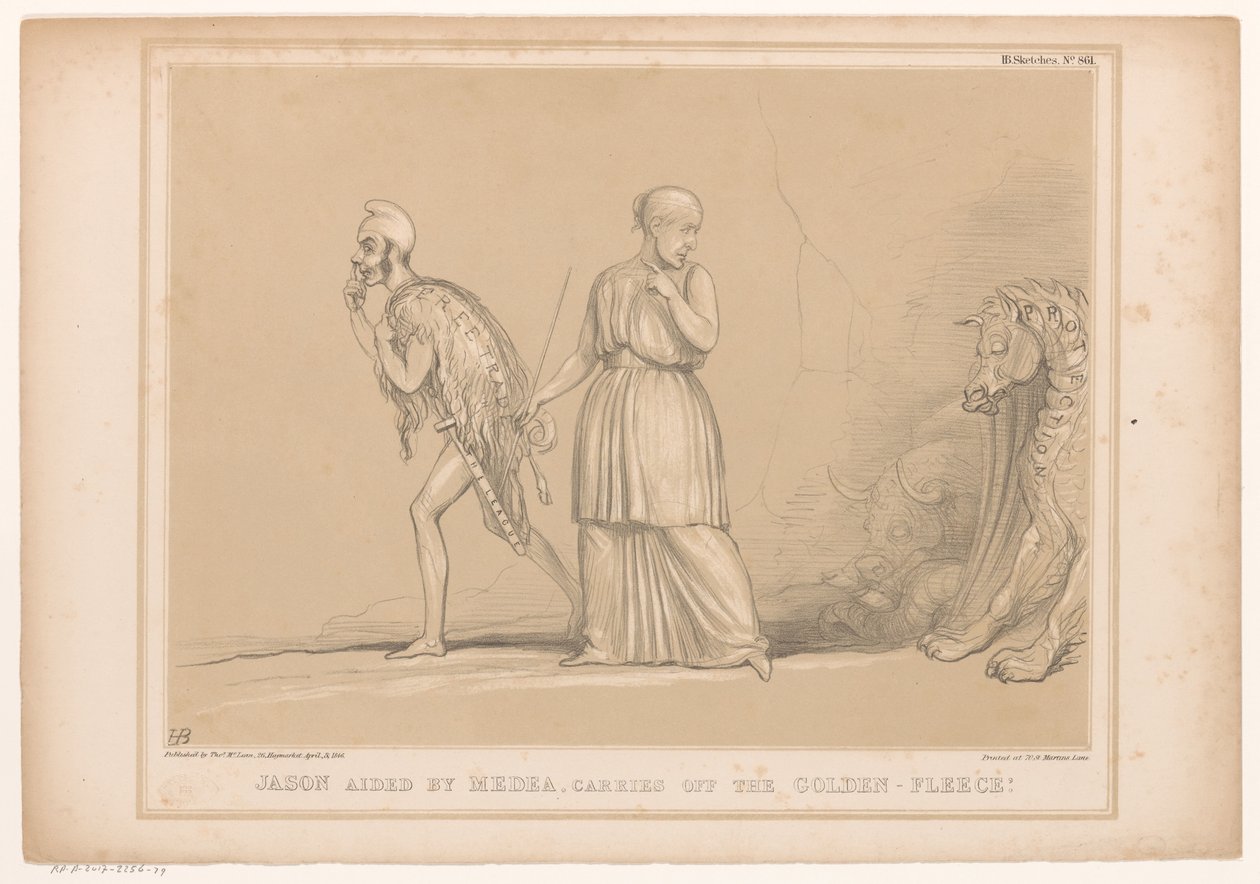 Caricature de Richard Cobden en Jason - John Doyle