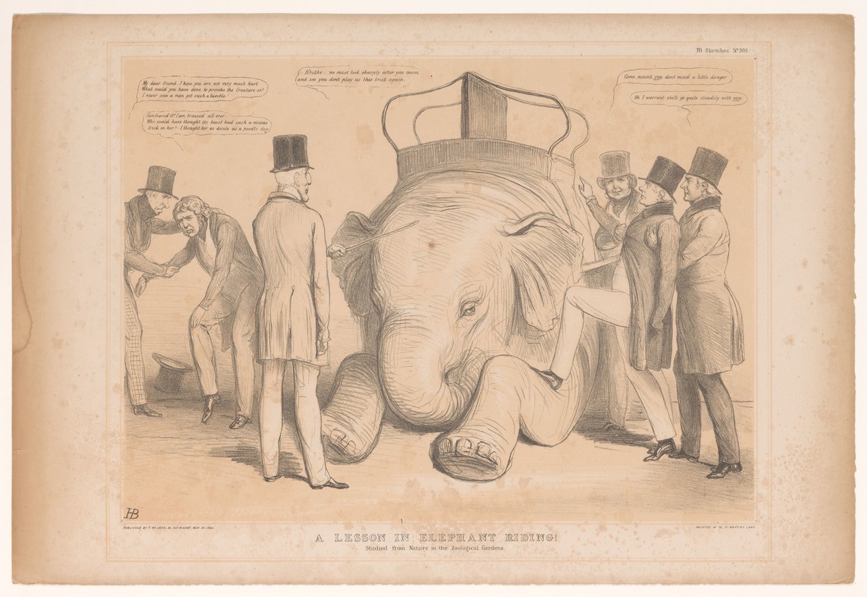 Caricature sur la nomination de Henry Hardinge comme gouverneur de l