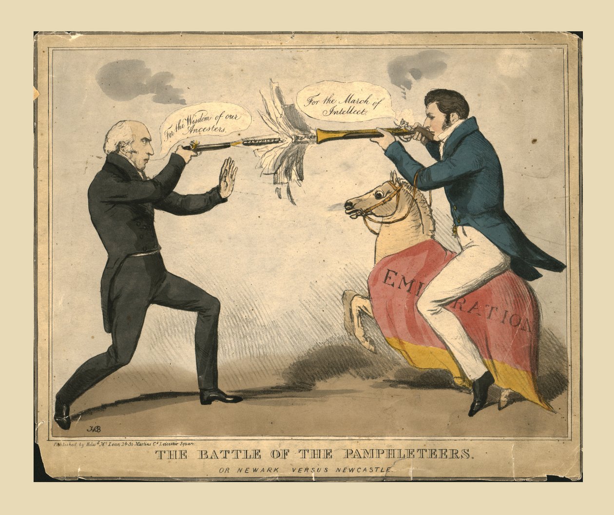 La Bataille des pamphlétaires. Ou Newark contre Newcastle, 1829 - John Doyle