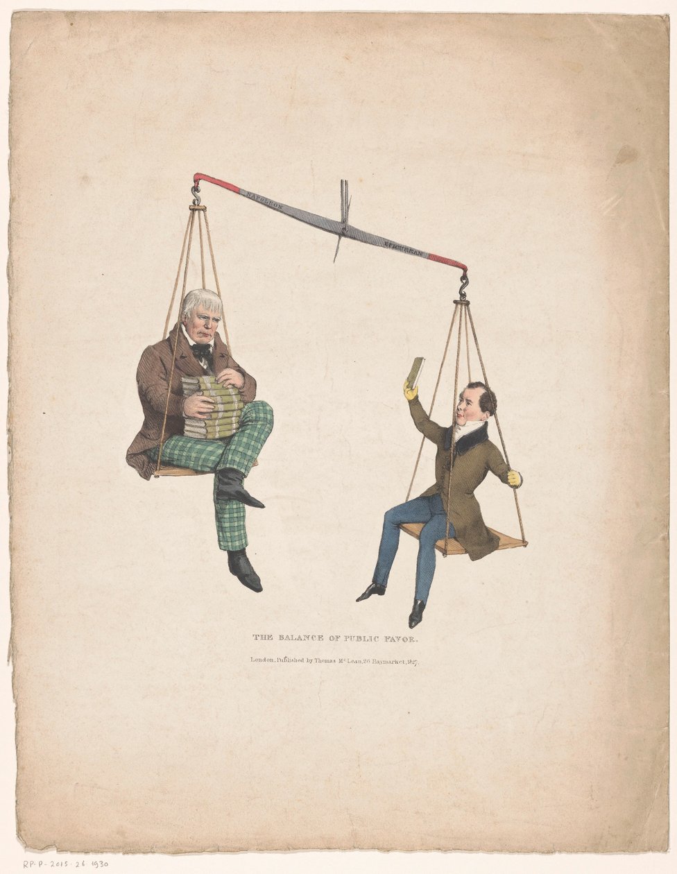 Balance avec les écrivains Walter Scott et Thomas Moore - John Doyle