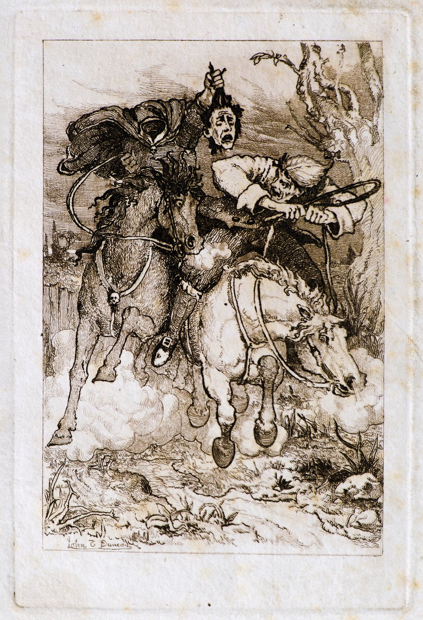Deux cavaliers au galop [l