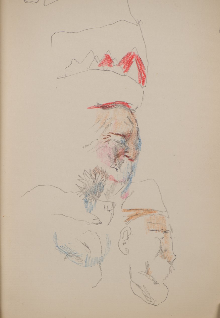 Sans titre [Visages de profil] - John Duncan