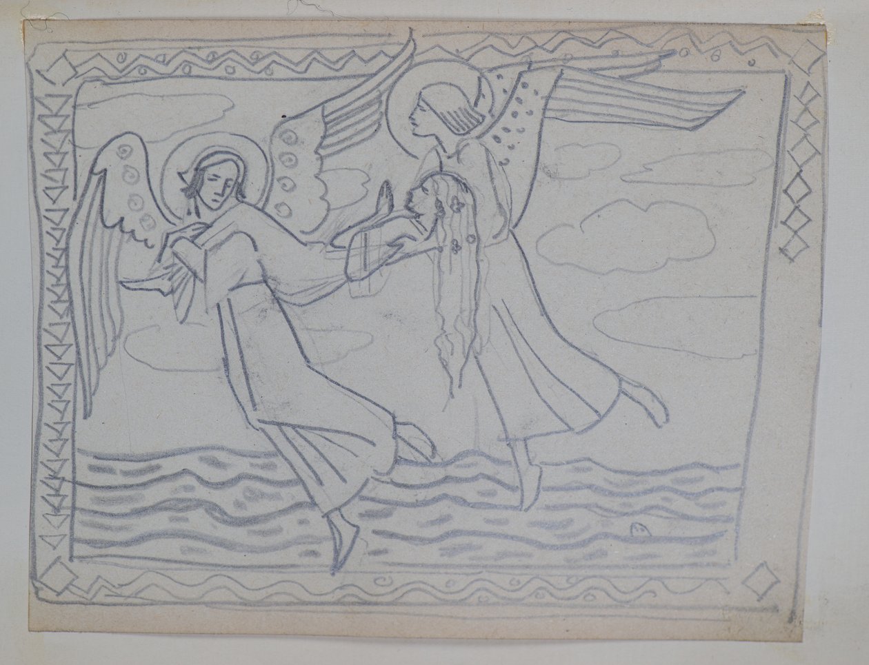 Sans titre [Étude pour Sainte Brigitte] - John Duncan