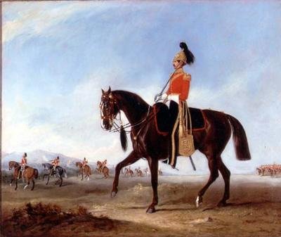 Un officier monté et des piquets des 3e dragons en manœuvres - John E. Ferneley