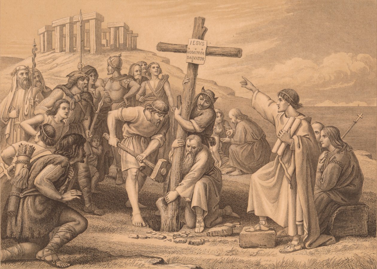 La première prédication du christianisme en Grande-Bretagne - John Easton
