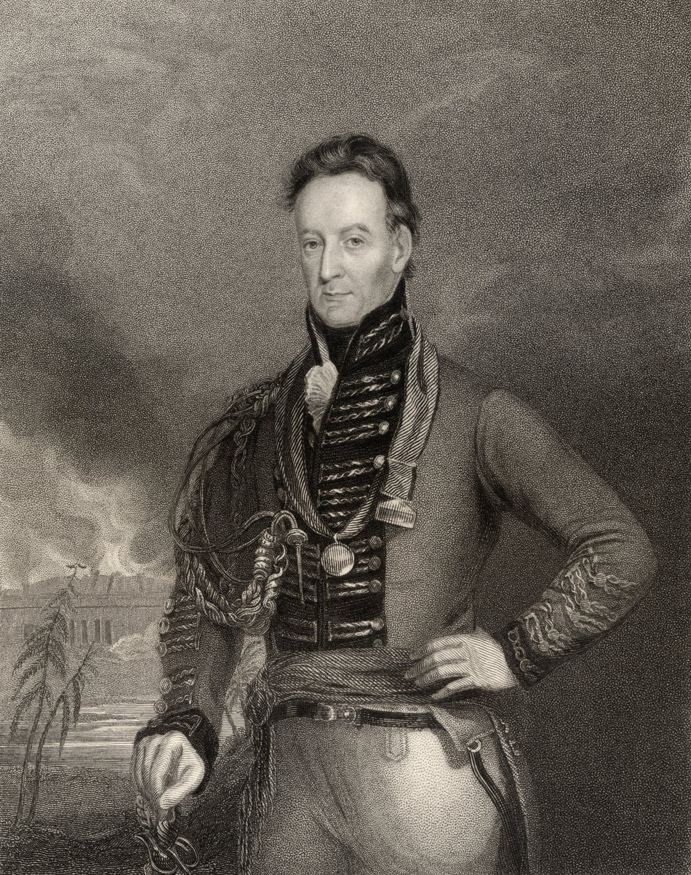 Sir Charles Shipley, Gouverneur de la Grenade, gravé par H. Cook, de 
