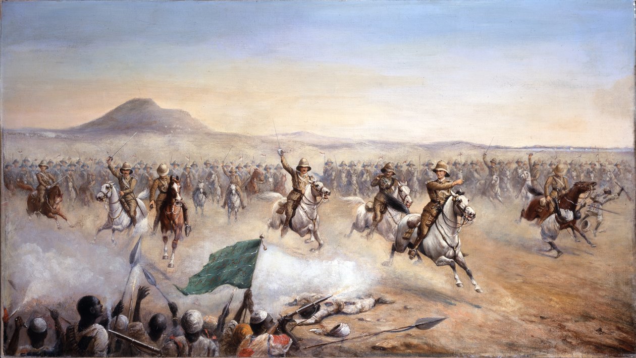 La charge des 21e lanciers à Omdurman, 2 septembre 1898 - John Edward Chapman Mathews