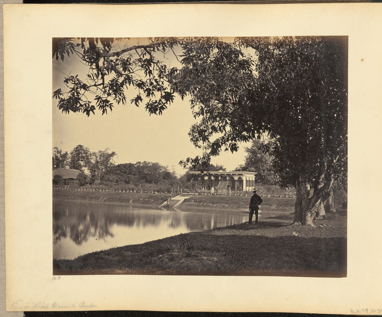 Vue sur le jardin Rajah Ghosauls - John Edward Saché