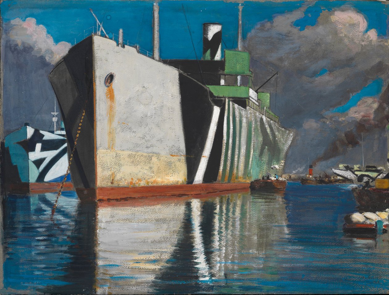 Déchargement de la farine - John Everett
