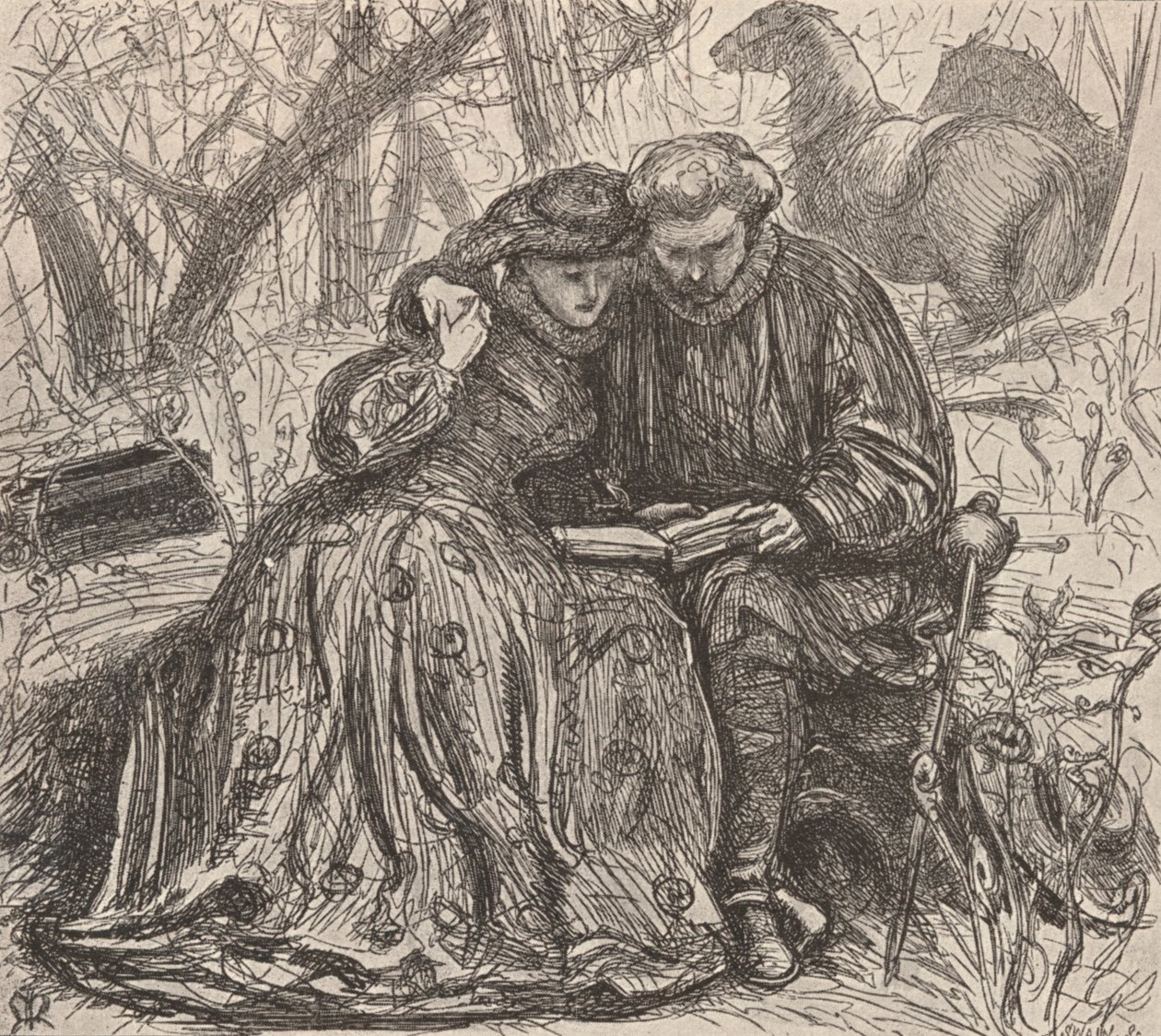 Illustration de la probation de sœur Anne, c1850-1890, 1923 - John Everett Millais