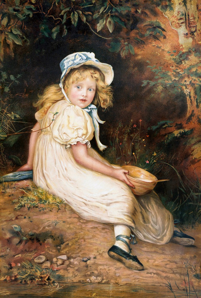"La petite Miss Muffet". 1884 (huile sur toile) - John Everett Millais
