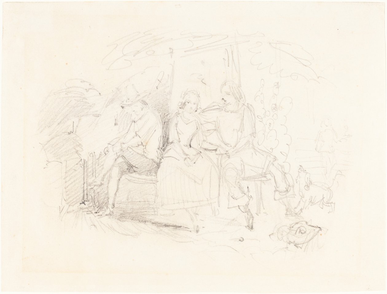 Amoureux sous un Arbre - John Everett Millais