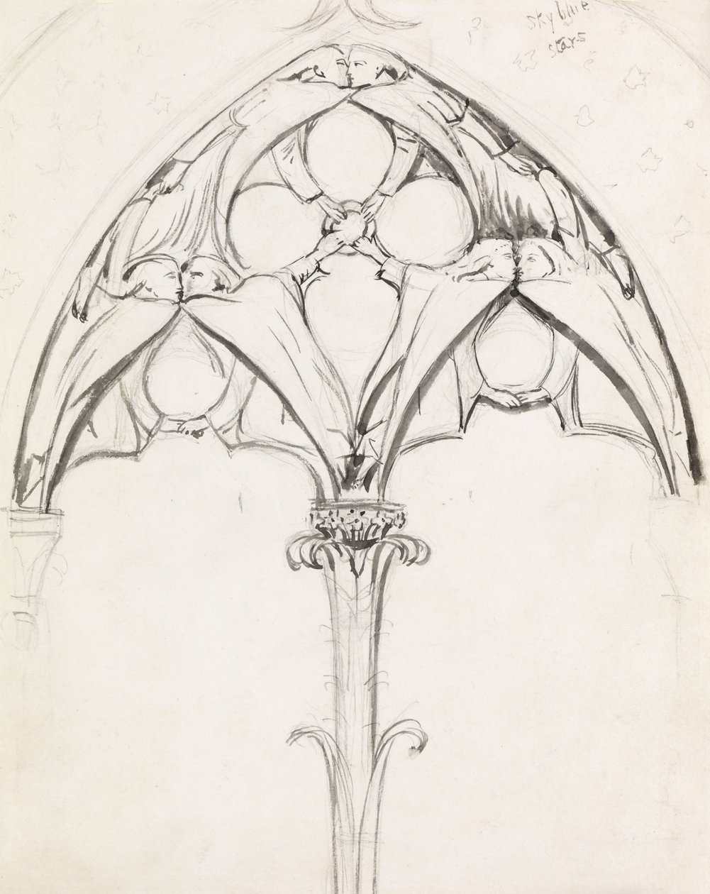 Étude pour un design de fenêtre - John Everett Millais