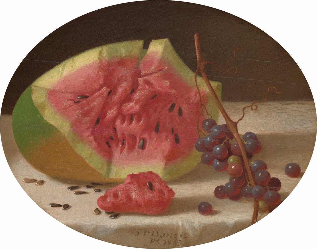 Pastèque et raisins - John F. Francis