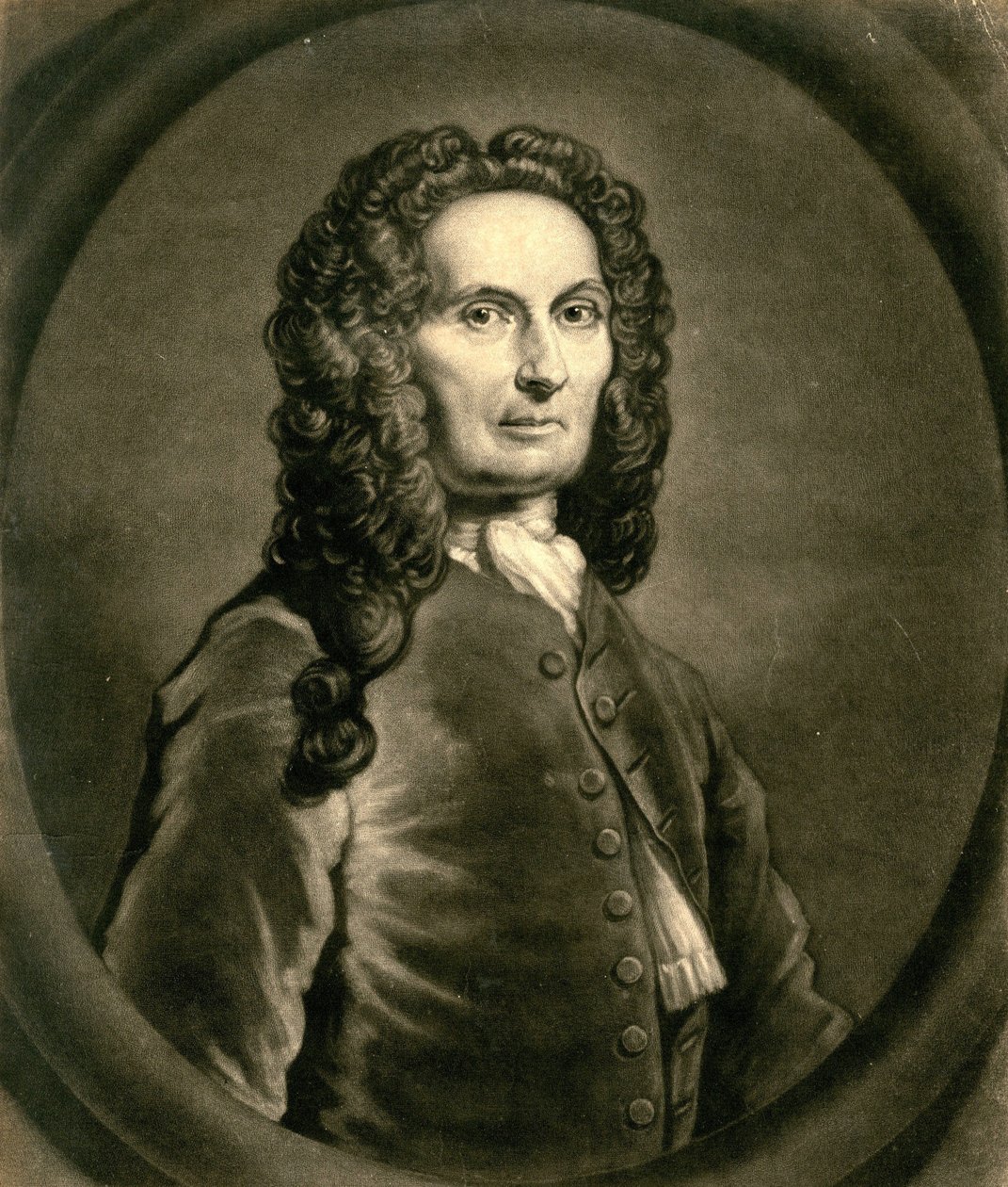 Portrait du mathématicien français Abraham de Moivre - John Faber