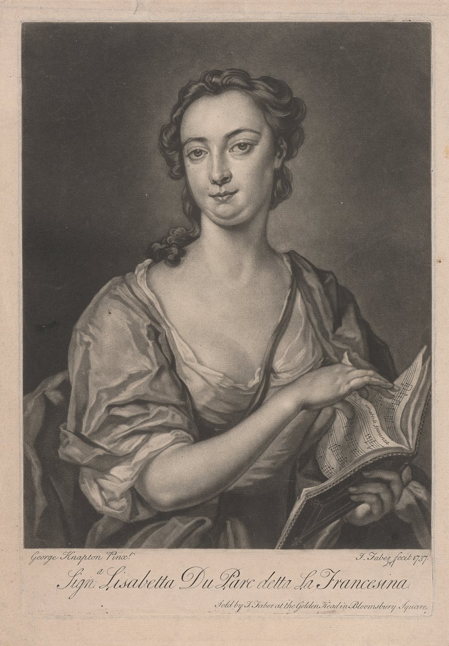 Signa Lisabetta DuParc dite La Francesina - John Faber the younger