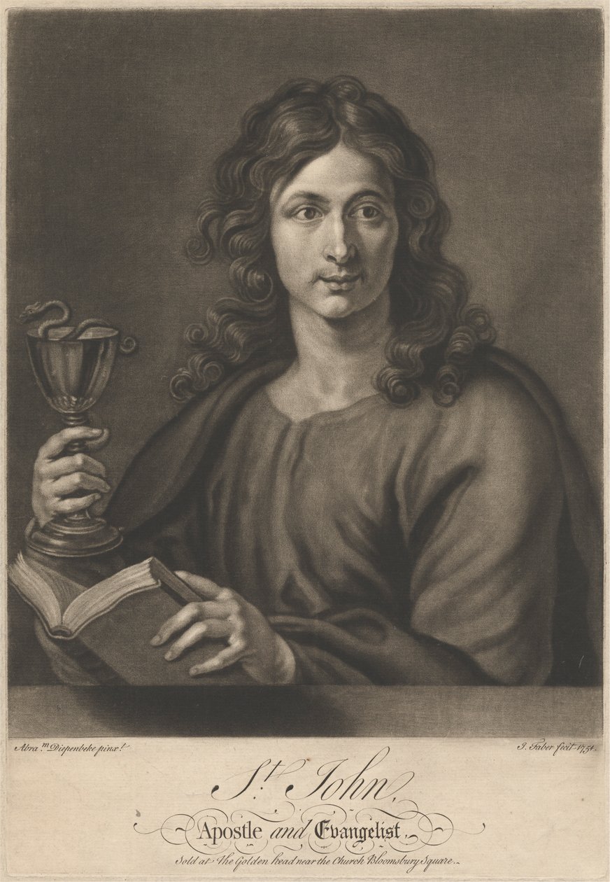 Saint Jean, Apôtre et Évangéliste - John Faber the younger