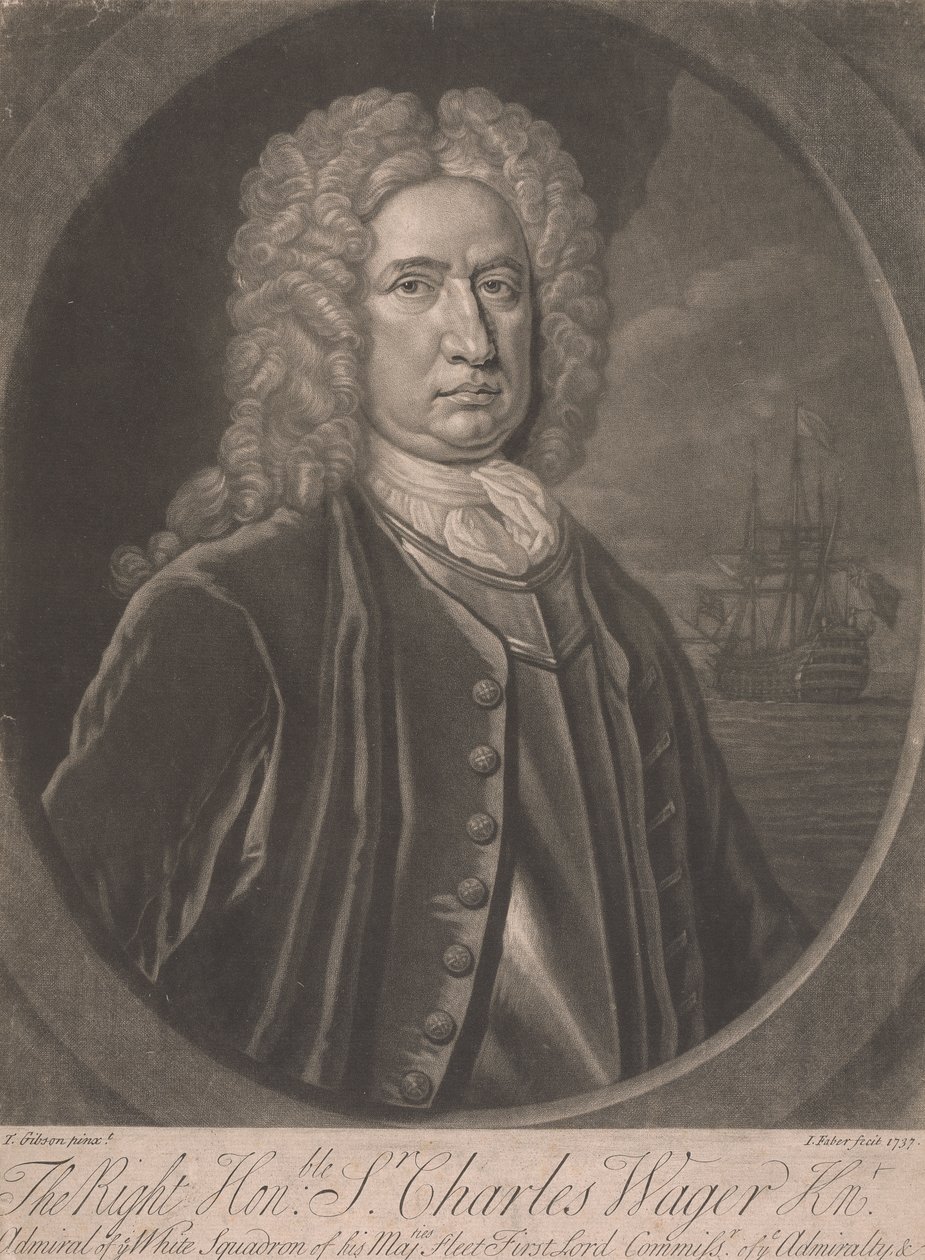 Le très honorable Sir Charles Wager - John Faber the younger