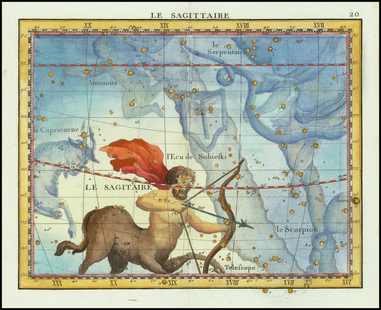 1776 - John Flamsteed - La Sagittaire (Sagittarius) - John Flamsteed