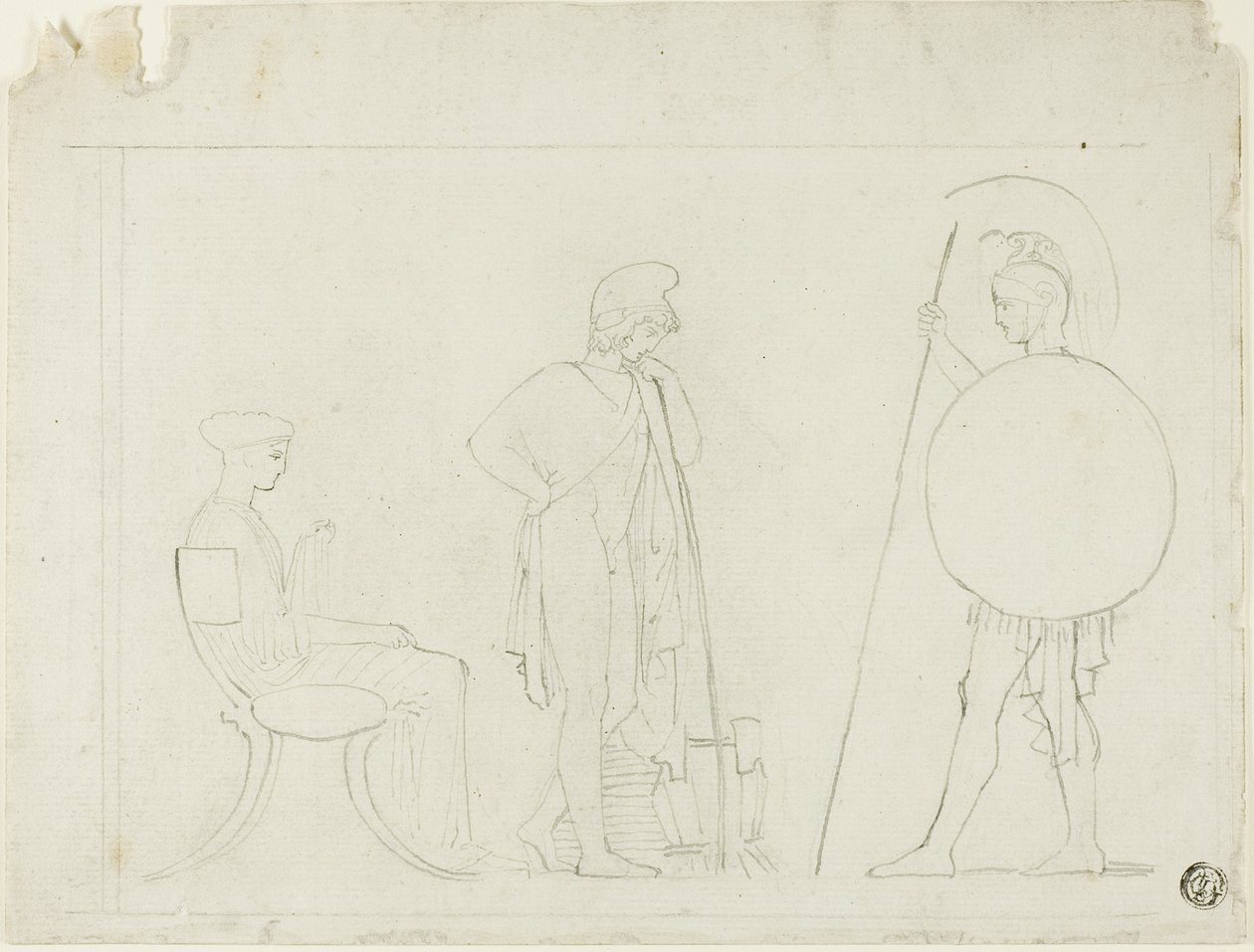 Hector réprimandant Paris - John Flaxman