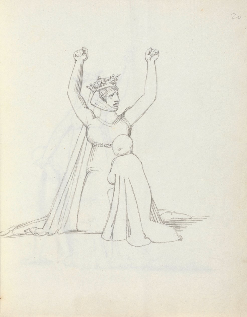 Mme Siddons en Constance, 1783 - John Flaxman