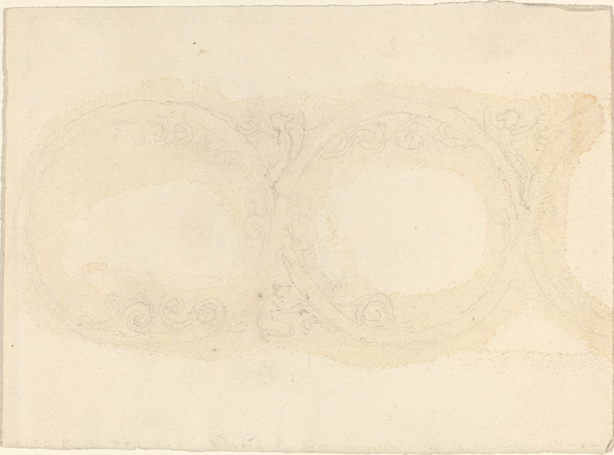 Bordure ornementale avec figures féminines ailées - John Flaxman