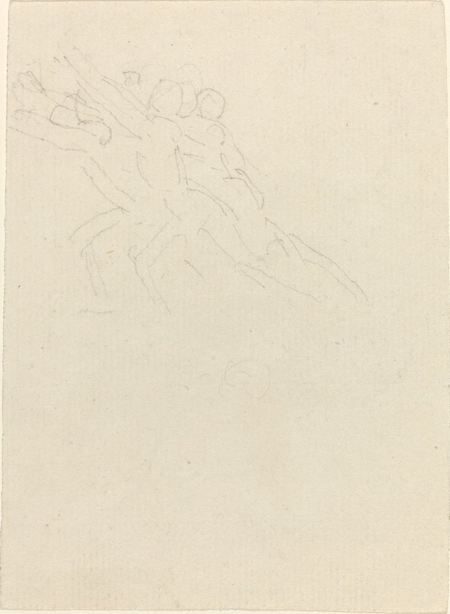 Figures courant avec les bras levés - John Flaxman